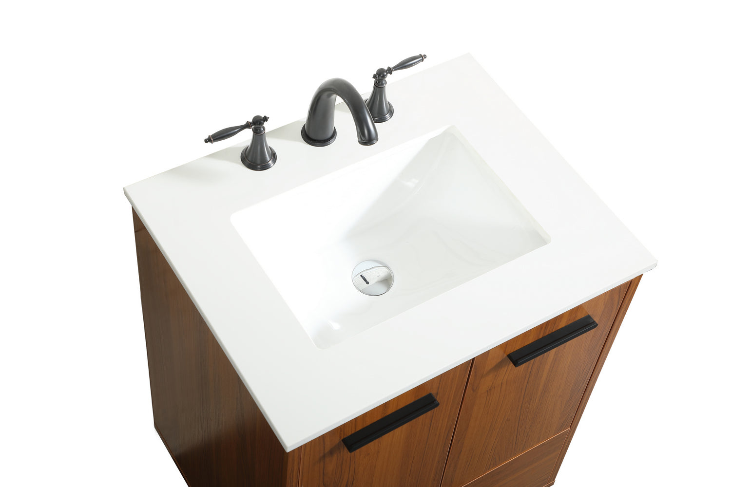 Elegant Lighting - VF47024MTK - Vanity Sink Set - Baldwin - Teak