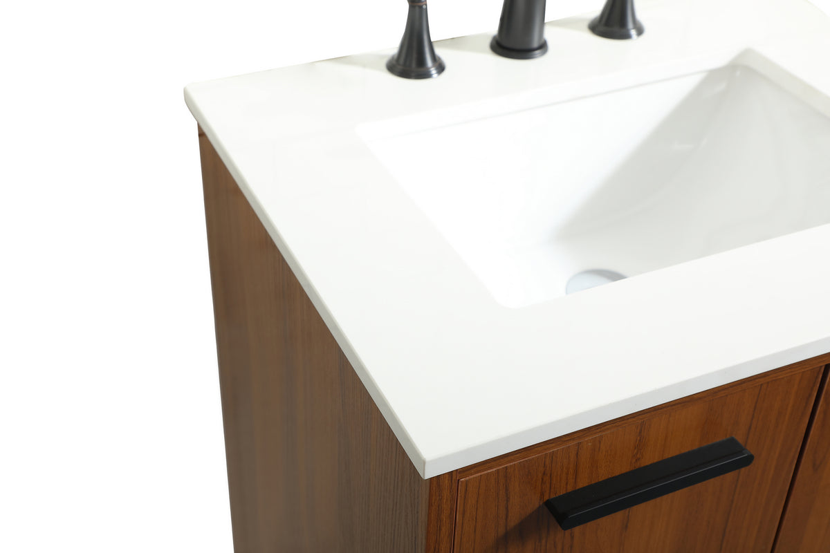 Elegant Lighting - VF47024MTK - Vanity Sink Set - Baldwin - Teak