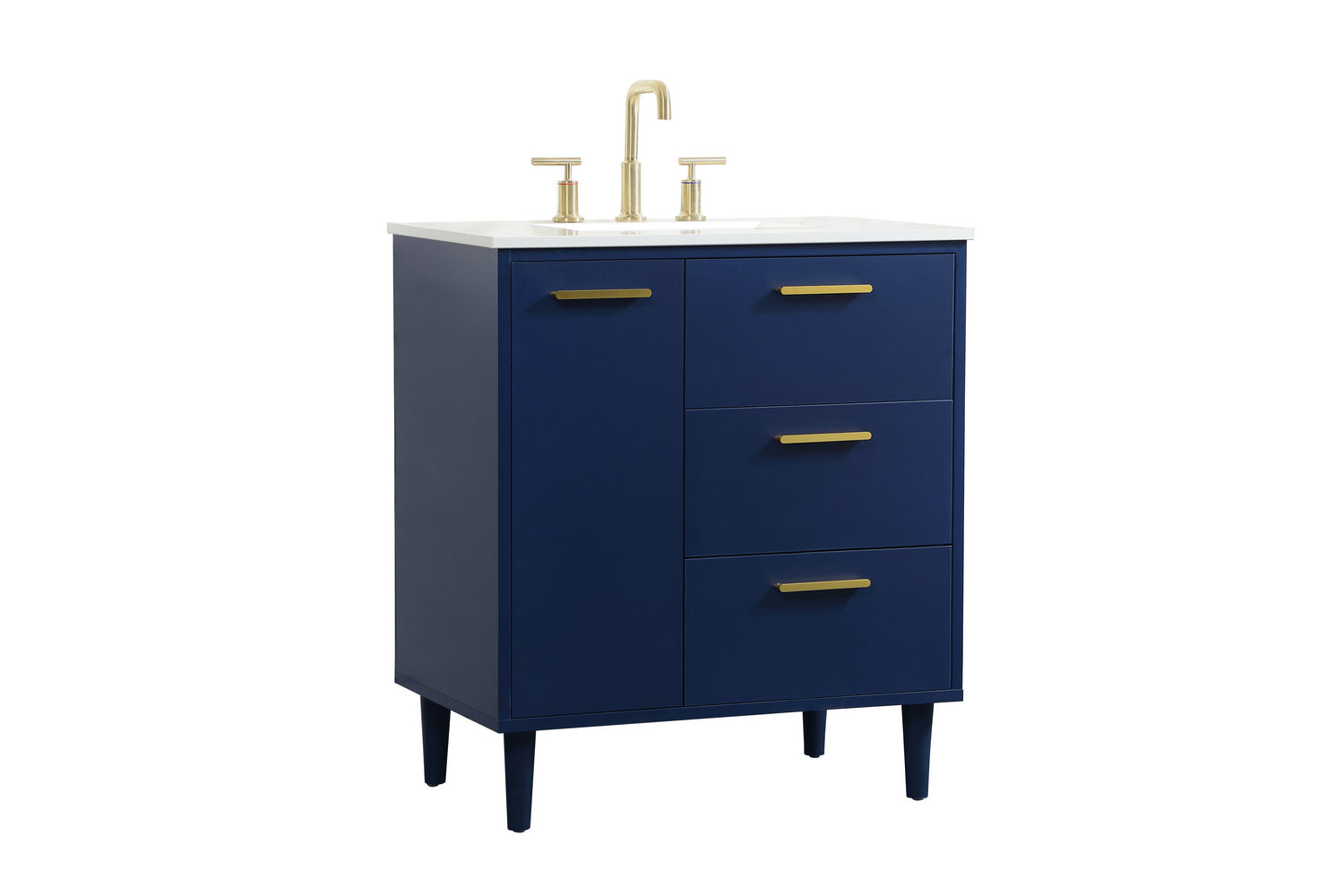 Elegant Lighting - VF47030MBL - Vanity Sink Set - Baldwin - Blue