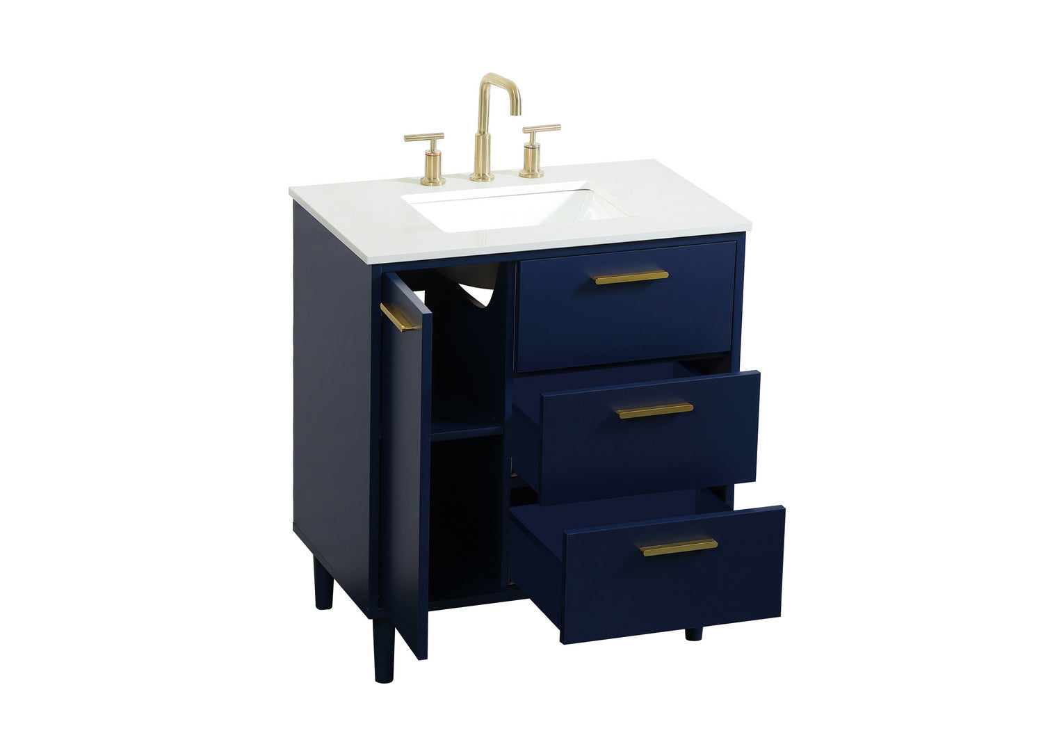 Elegant Lighting - VF47030MBL - Vanity Sink Set - Baldwin - Blue