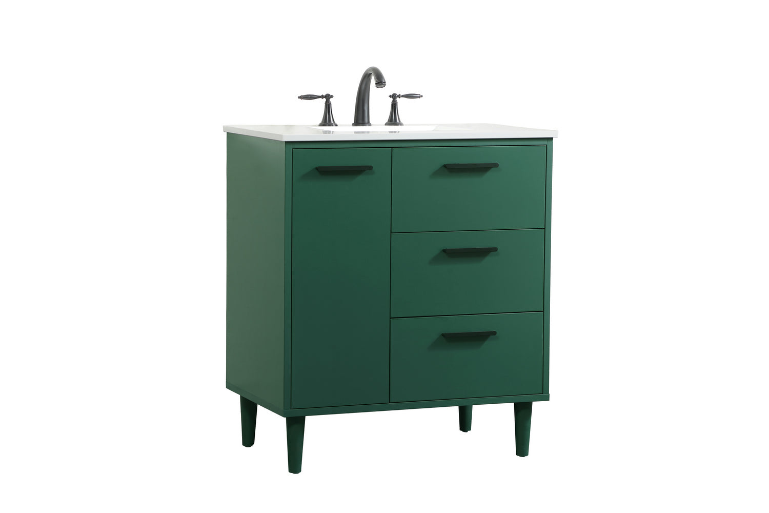 Elegant Lighting - VF47030MGN - Vanity Sink Set - Baldwin - Green