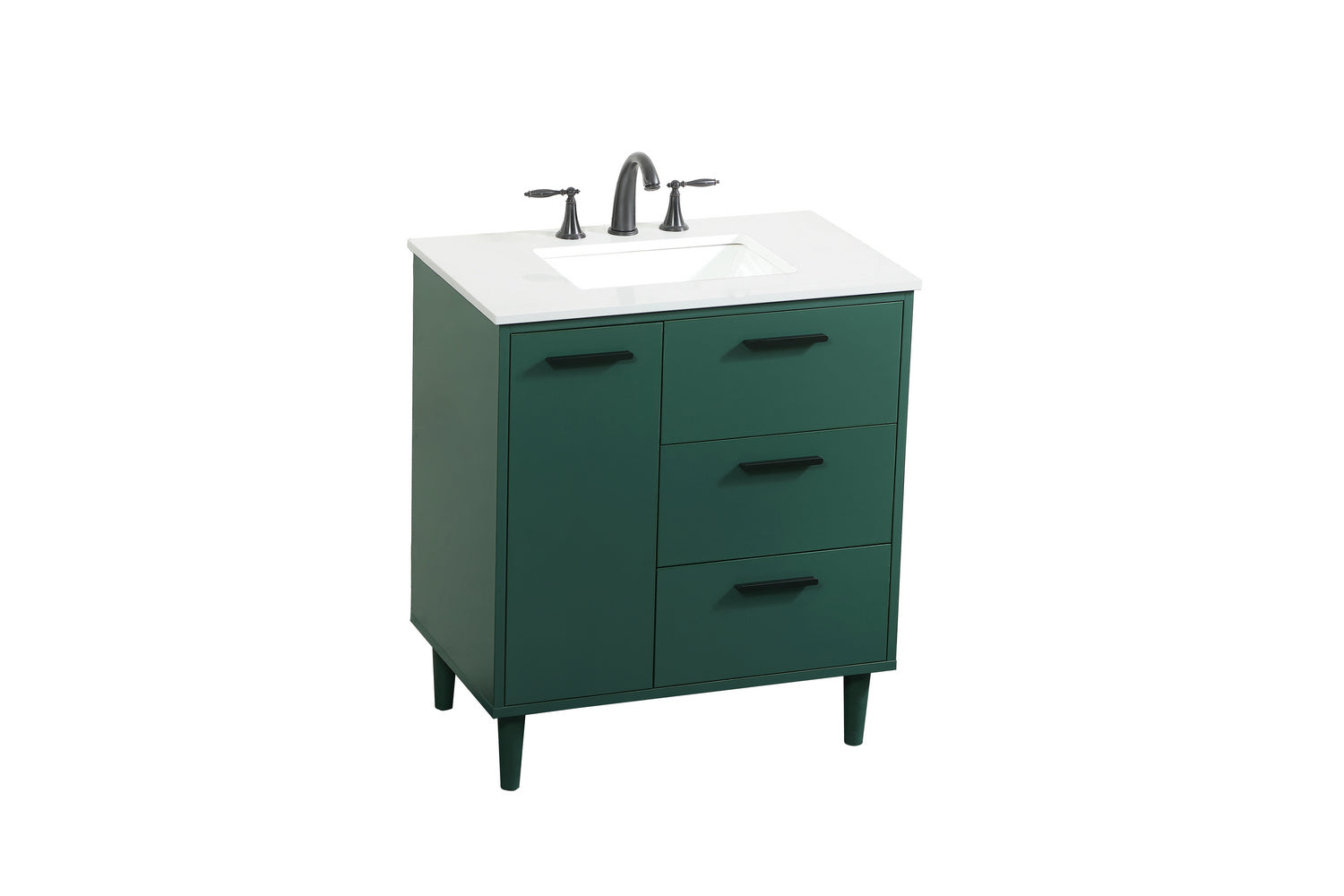 Elegant Lighting - VF47030MGN - Vanity Sink Set - Baldwin - Green