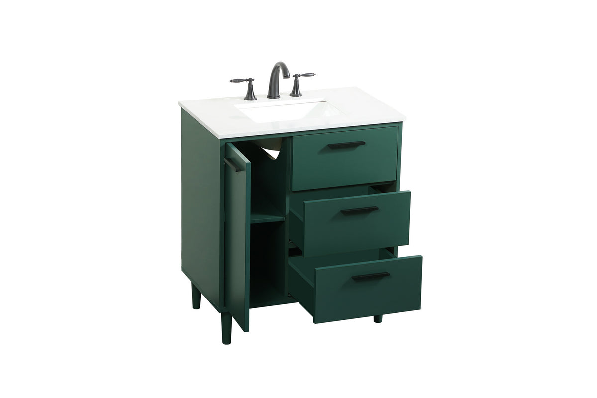 Elegant Lighting - VF47030MGN - Vanity Sink Set - Baldwin - Green