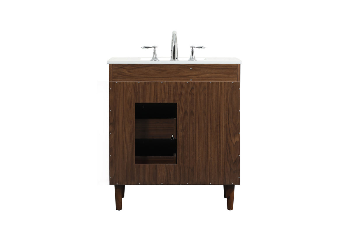 Elegant Lighting - VF47030MWT - Vanity Sink Set - Baldwin - Walnut