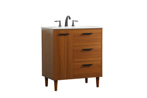 Elegant Lighting - VF47030MTK - Vanity Sink Set - Baldwin - Teak