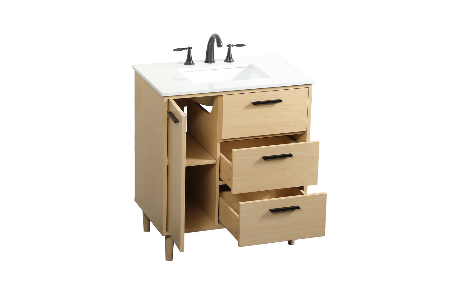 Elegant Lighting - VF47030MMP - Vanity Sink Set - Baldwin - Maple