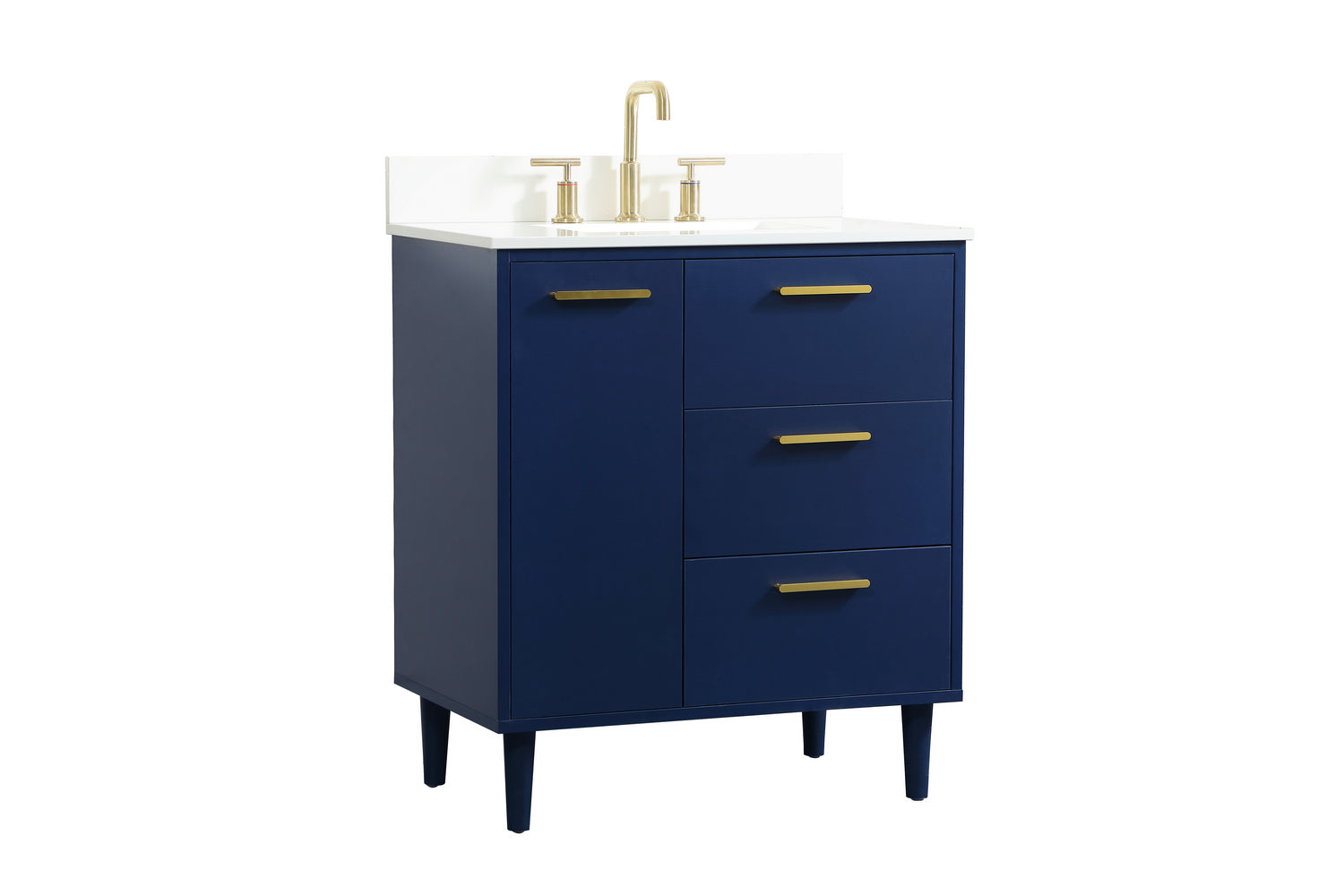 Elegant Lighting - VF47030MBL-BS - Vanity Sink Set - Baldwin - Blue