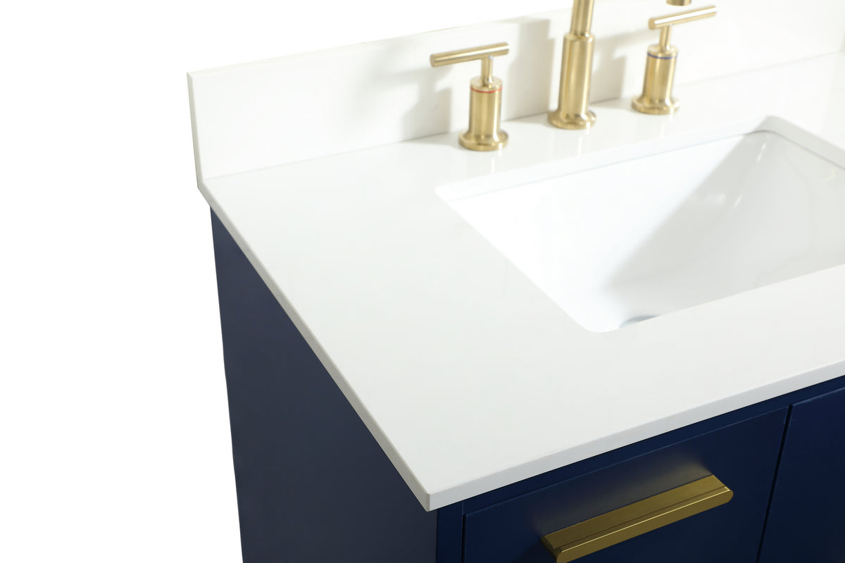 Elegant Lighting - VF47030MBL-BS - Vanity Sink Set - Baldwin - Blue