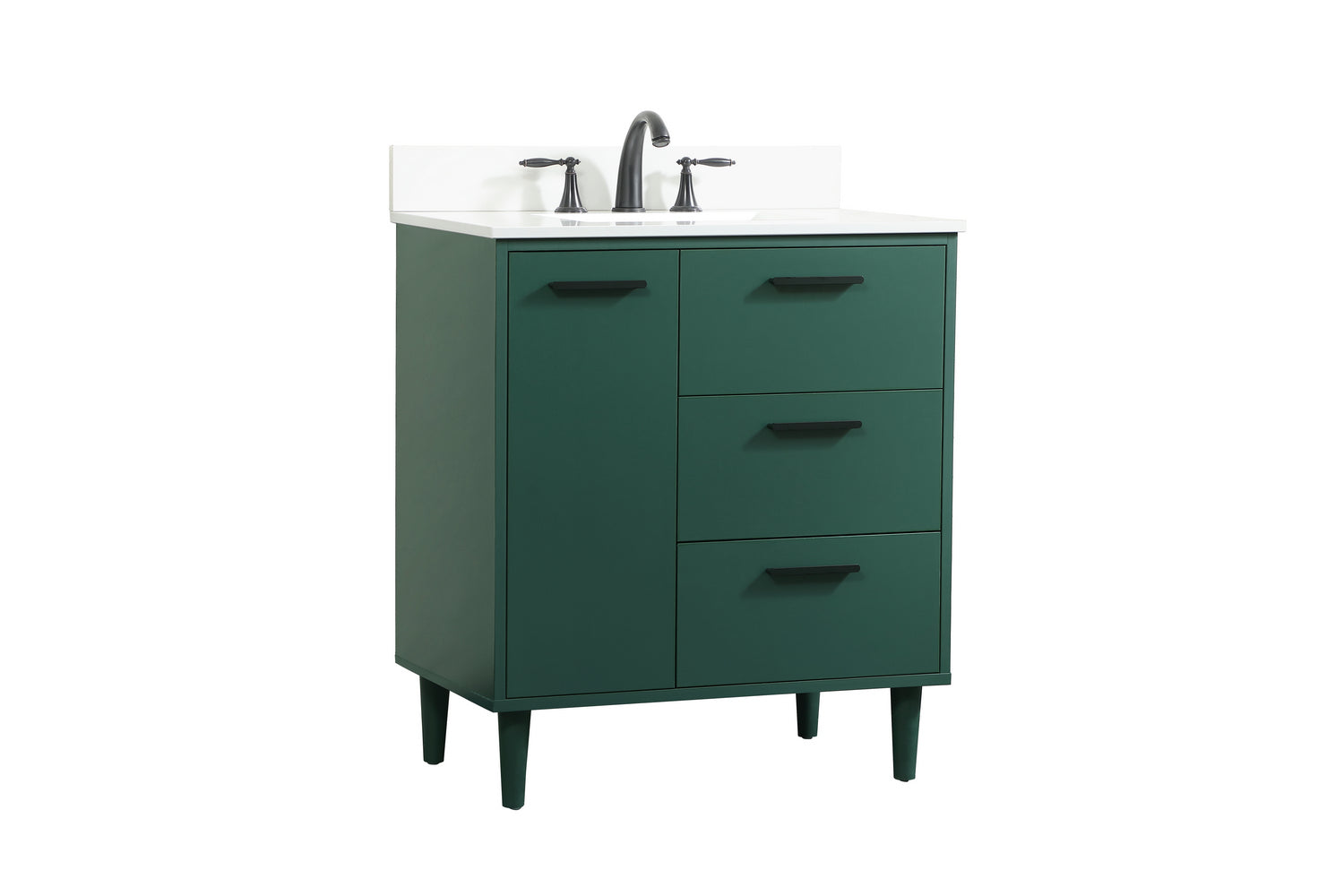 Elegant Lighting - VF47030MGN-BS - Vanity Sink Set - Baldwin - Green