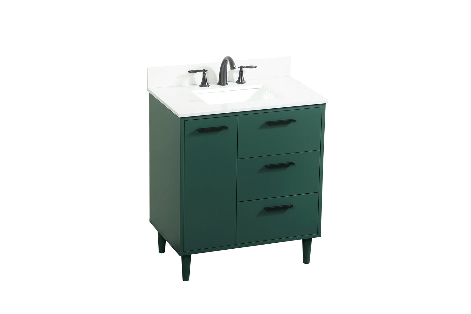 Elegant Lighting - VF47030MGN-BS - Vanity Sink Set - Baldwin - Green