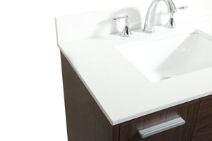 Elegant Lighting - VF47030MWT-BS - Vanity Sink Set - Baldwin - Walnut