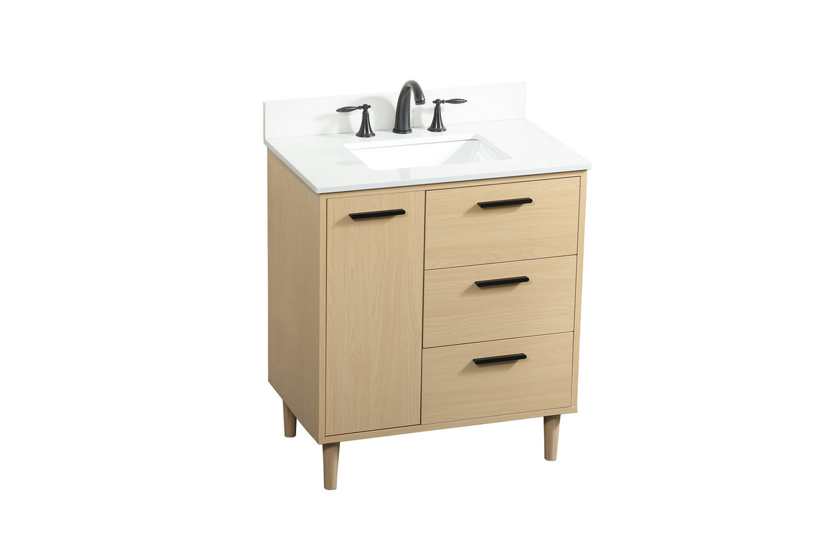 Elegant Lighting - VF47030MMP-BS - Vanity Sink Set - Baldwin - Maple