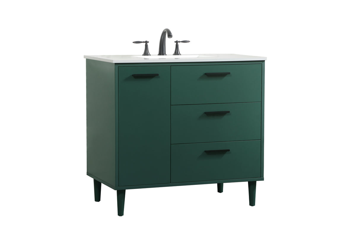 Elegant Lighting - VF47036MGN - Vanity Sink Set - Baldwin - Green