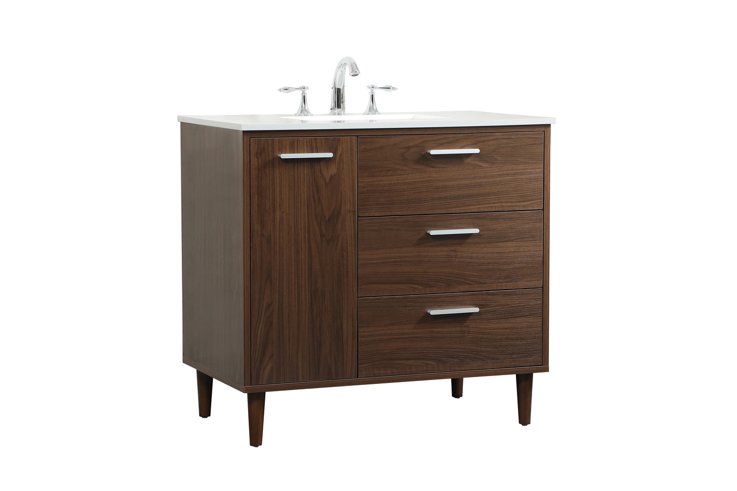 Elegant Lighting - VF47036MWT - Vanity Sink Set - Baldwin - Walnut