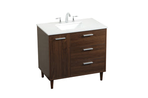 Elegant Lighting - VF47036MWT - Vanity Sink Set - Baldwin - Walnut