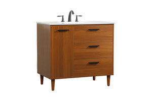 Elegant Lighting - VF47036MTK - Vanity Sink Set - Baldwin - Teak