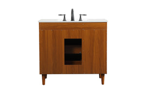 Elegant Lighting - VF47036MTK - Vanity Sink Set - Baldwin - Teak