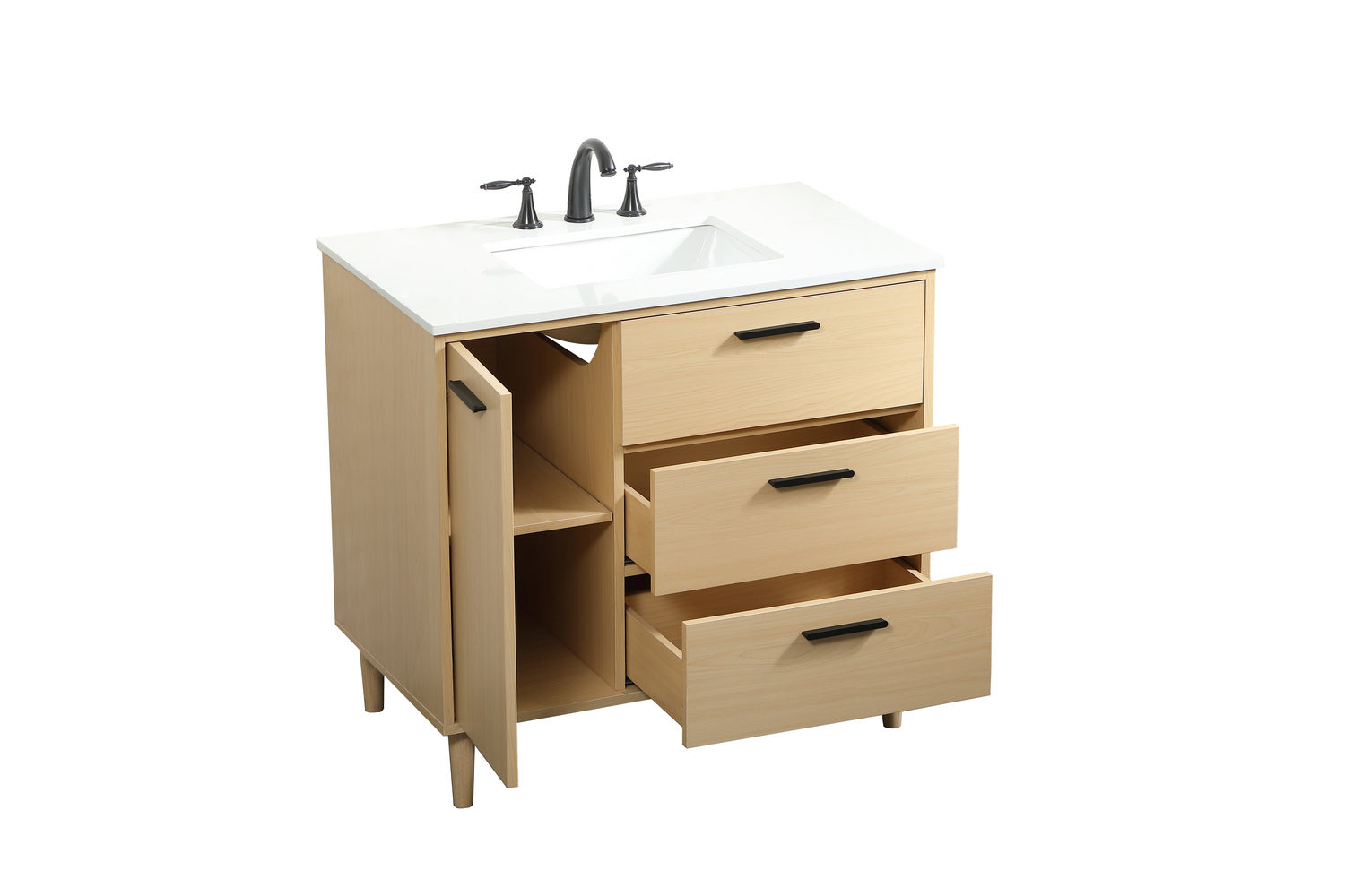 Elegant Lighting - VF47036MMP - Vanity Sink Set - Baldwin - Maple