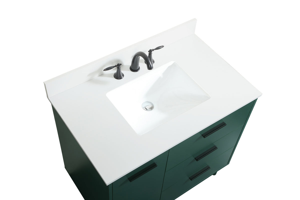 Elegant Lighting - VF47036MGN-BS - Vanity Sink Set - Baldwin - Green