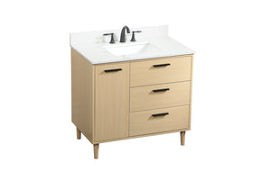 Elegant Lighting - VF47036MMP-BS - Vanity Sink Set - Baldwin - Maple