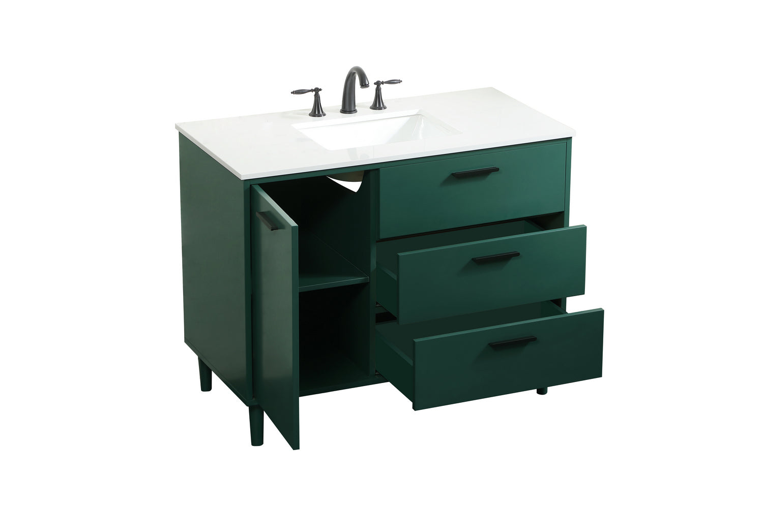 Elegant Lighting - VF47042MGN - Vanity Sink Set - Baldwin - Green