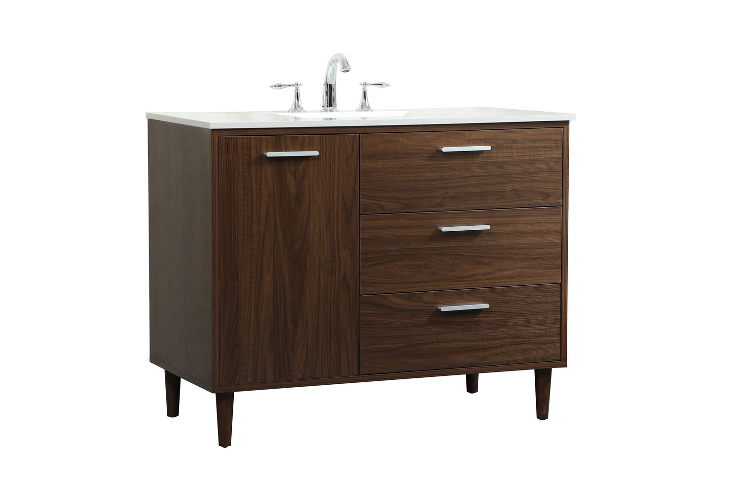 Elegant Lighting - VF47042MWT - Vanity Sink Set - Baldwin - Walnut