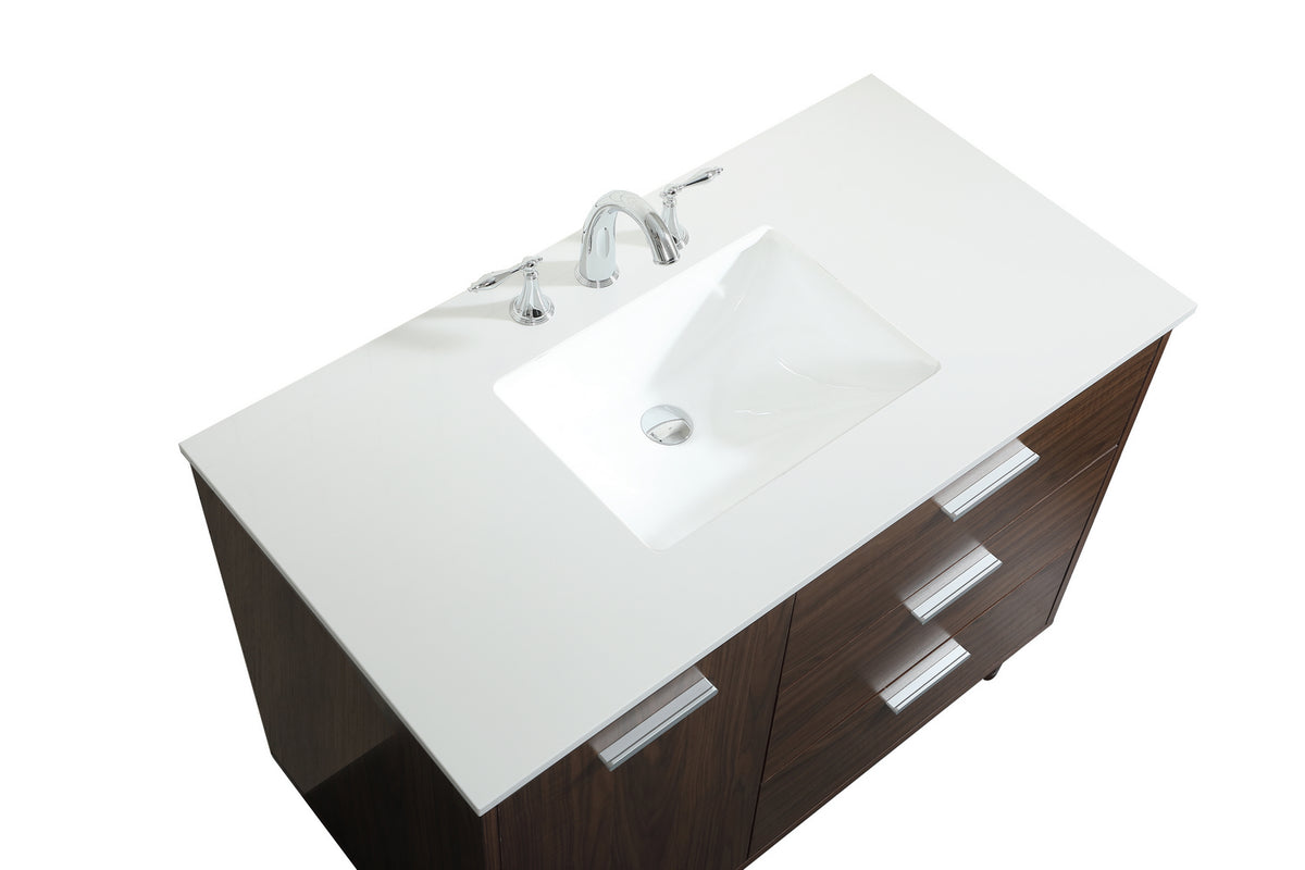 Elegant Lighting - VF47042MWT - Vanity Sink Set - Baldwin - Walnut