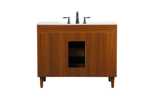 Elegant Lighting - VF47042MTK - Vanity Sink Set - Baldwin - Teak