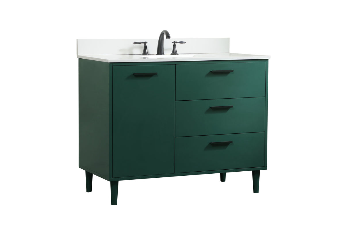 Elegant Lighting - VF47042MGN-BS - Vanity Sink Set - Baldwin - Green