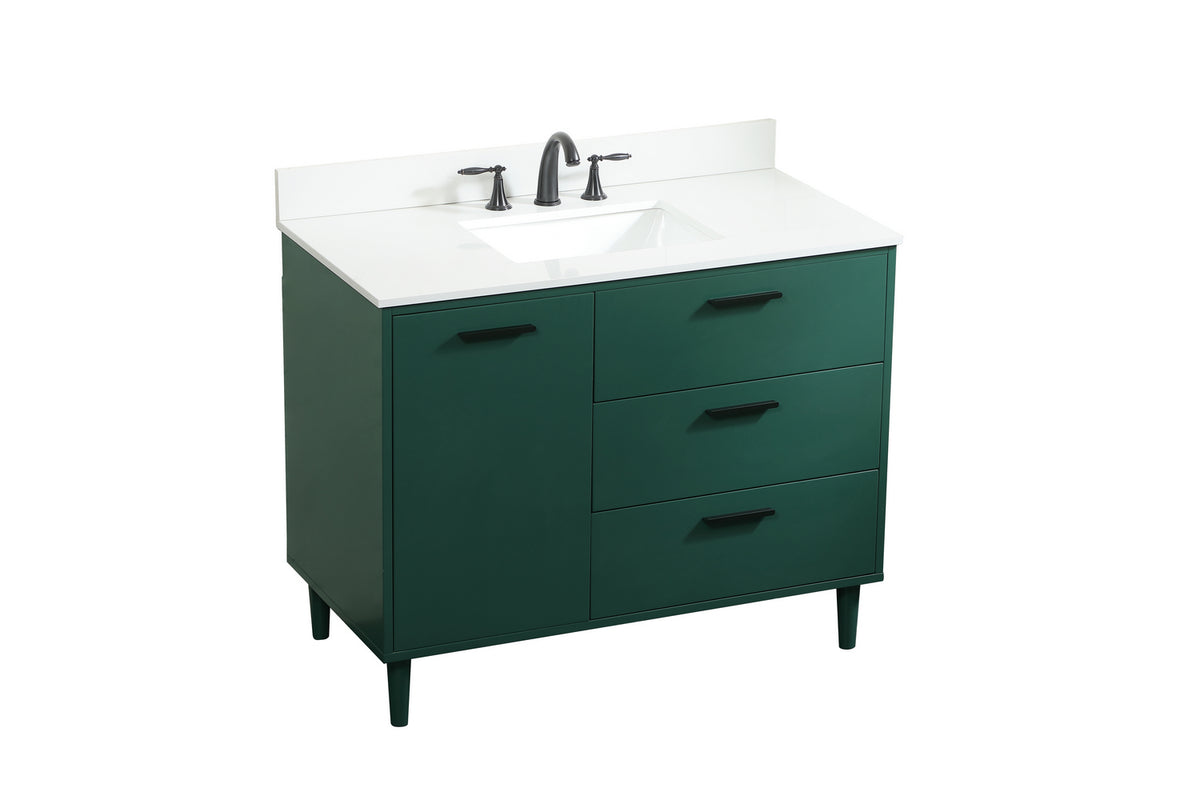 Elegant Lighting - VF47042MGN-BS - Vanity Sink Set - Baldwin - Green