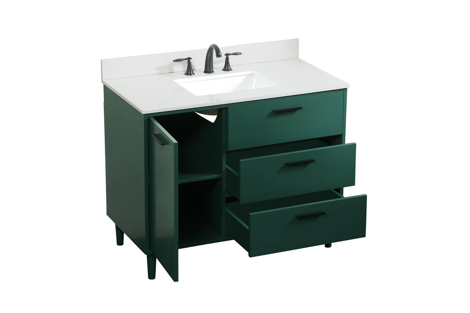 Elegant Lighting - VF47042MGN-BS - Vanity Sink Set - Baldwin - Green