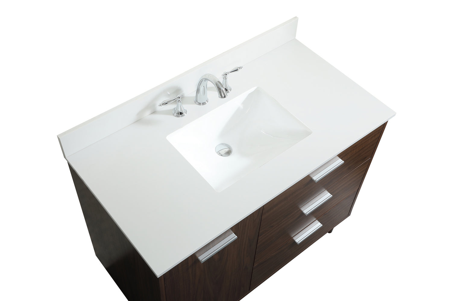 Elegant Lighting - VF47042MWT-BS - Vanity Sink Set - Baldwin - Walnut