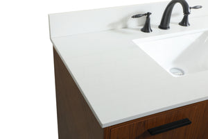 Elegant Lighting - VF47042MTK-BS - Vanity Sink Set - Baldwin - Teak