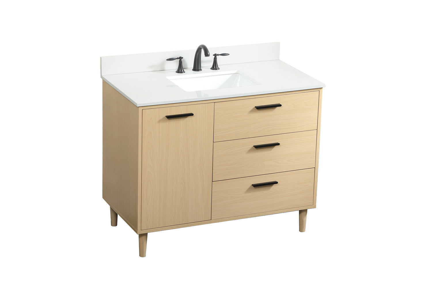 Elegant Lighting - VF47042MMP-BS - Vanity Sink Set - Baldwin - Maple