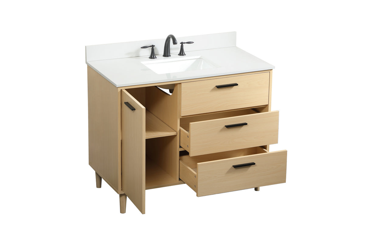 Elegant Lighting - VF47042MMP-BS - Vanity Sink Set - Baldwin - Maple