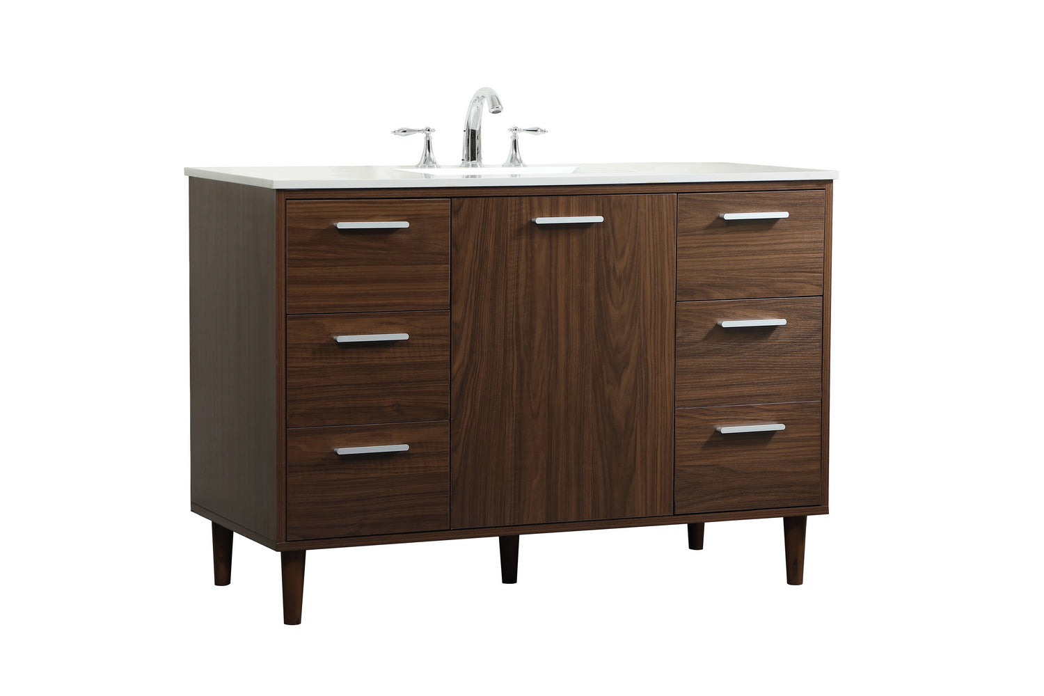 Elegant Lighting - VF47048MWT - Vanity Sink Set - Baldwin - Walnut