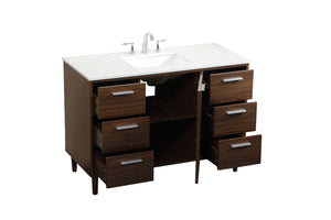 Elegant Lighting - VF47048MWT - Vanity Sink Set - Baldwin - Walnut