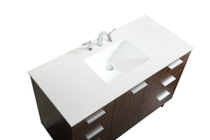 Elegant Lighting - VF47048MWT - Vanity Sink Set - Baldwin - Walnut