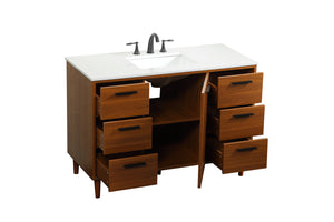 Elegant Lighting - VF47048MTK - Vanity Sink Set - Baldwin - Teak