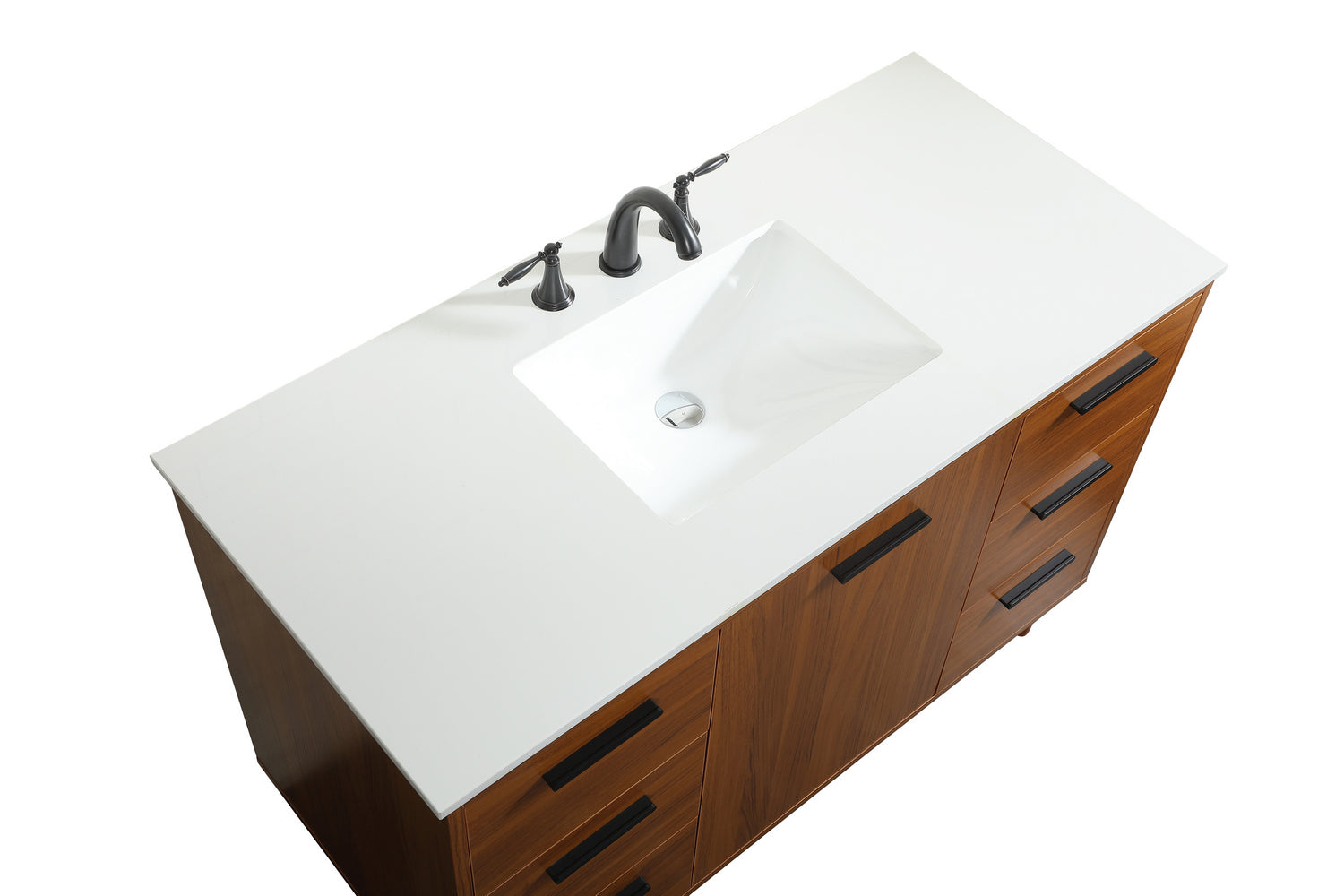 Elegant Lighting - VF47048MTK - Vanity Sink Set - Baldwin - Teak