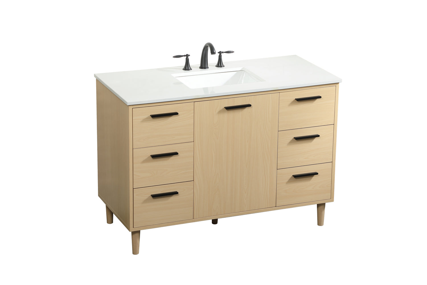 Elegant Lighting - VF47048MMP - Vanity Sink Set - Baldwin - Maple