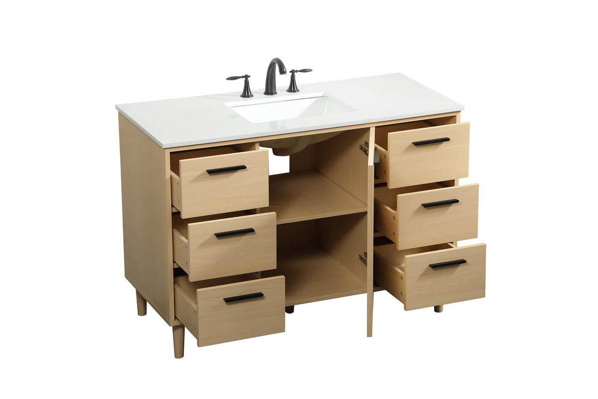 Elegant Lighting - VF47048MMP - Vanity Sink Set - Baldwin - Maple