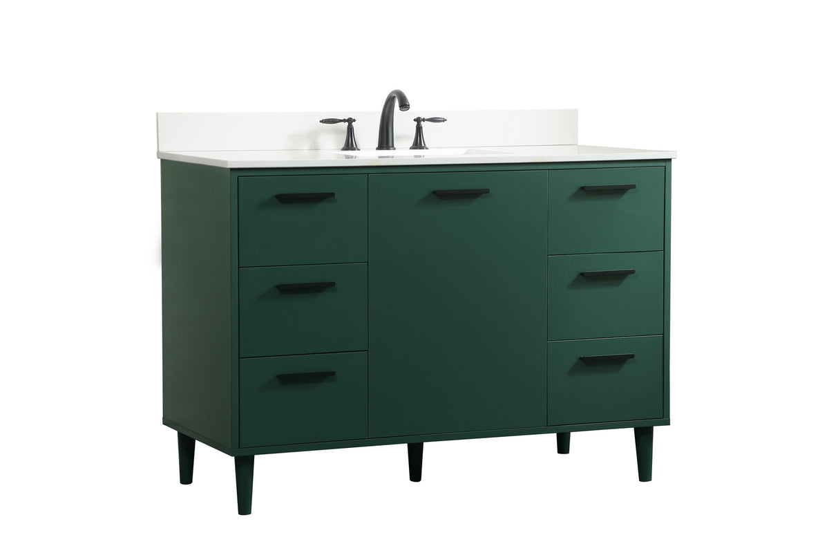 Elegant Lighting - VF47048MGN-BS - Vanity Sink Set - Baldwin - Green