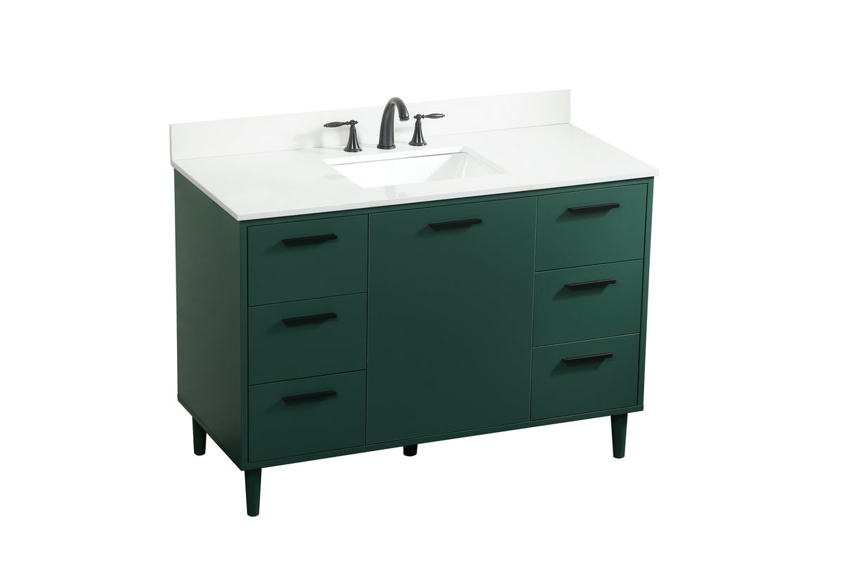 Elegant Lighting - VF47048MGN-BS - Vanity Sink Set - Baldwin - Green