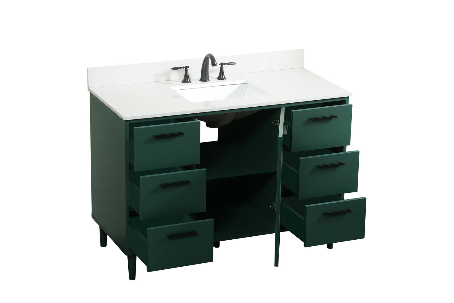 Elegant Lighting - VF47048MGN-BS - Vanity Sink Set - Baldwin - Green