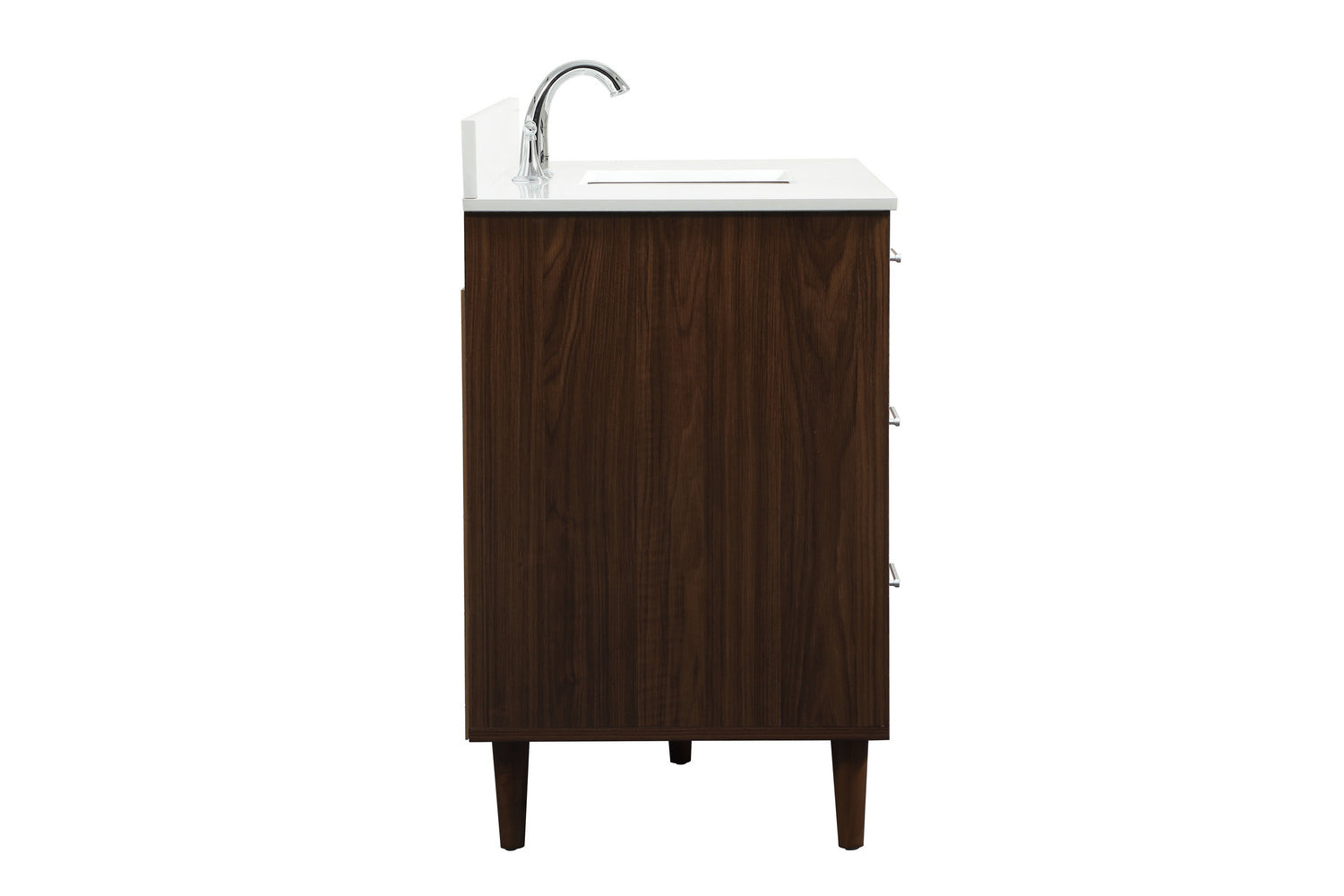 Elegant Lighting - VF47048MWT-BS - Vanity Sink Set - Baldwin - Walnut