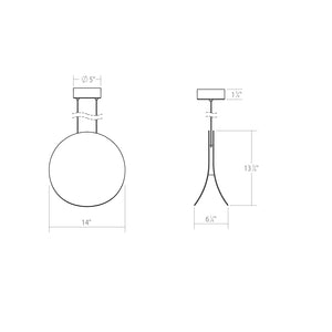 Sonneman - 1767.25 - LED Pendant - Malibu Discs - Satin Black