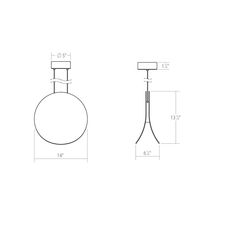 Sonneman - 1767.25 - LED Pendant - Malibu Discs - Satin Black