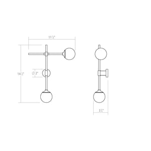 Sonneman - 2062.13 - LED Wall Sconce - Sabon - Satin Nickel