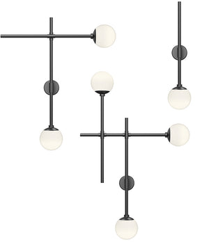 Sonneman - 2062.25 - LED Wall Sconce - Sabon - Satin Black